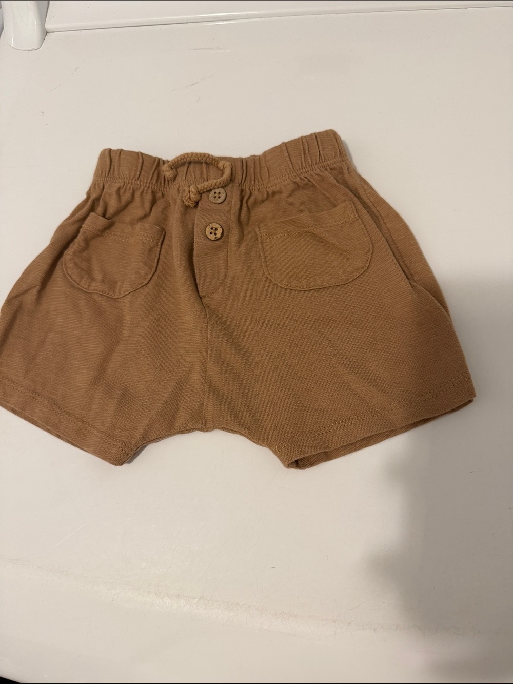 Mayoral Brown Knit Pocket Shorts